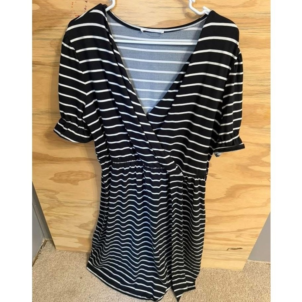 Women's Reborn J 1x Plus‎ Dress Striped